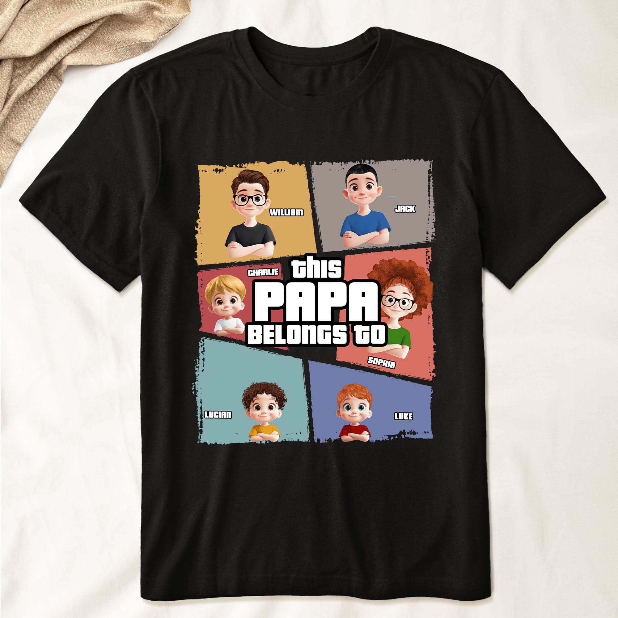 This Grandpa Belongs To - Personalized Shirt - Gift For Grandpa